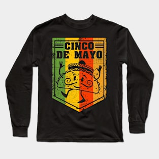 Cinco de Mayo Dancing Taco Long Sleeve T-Shirt